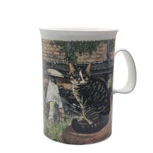 Dunoon Farmyard Cats Coffee‎ Mug By Richard Partis Double Sided Kitty Teacup